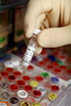 Vials in UW - Madison biotechnology research lab.